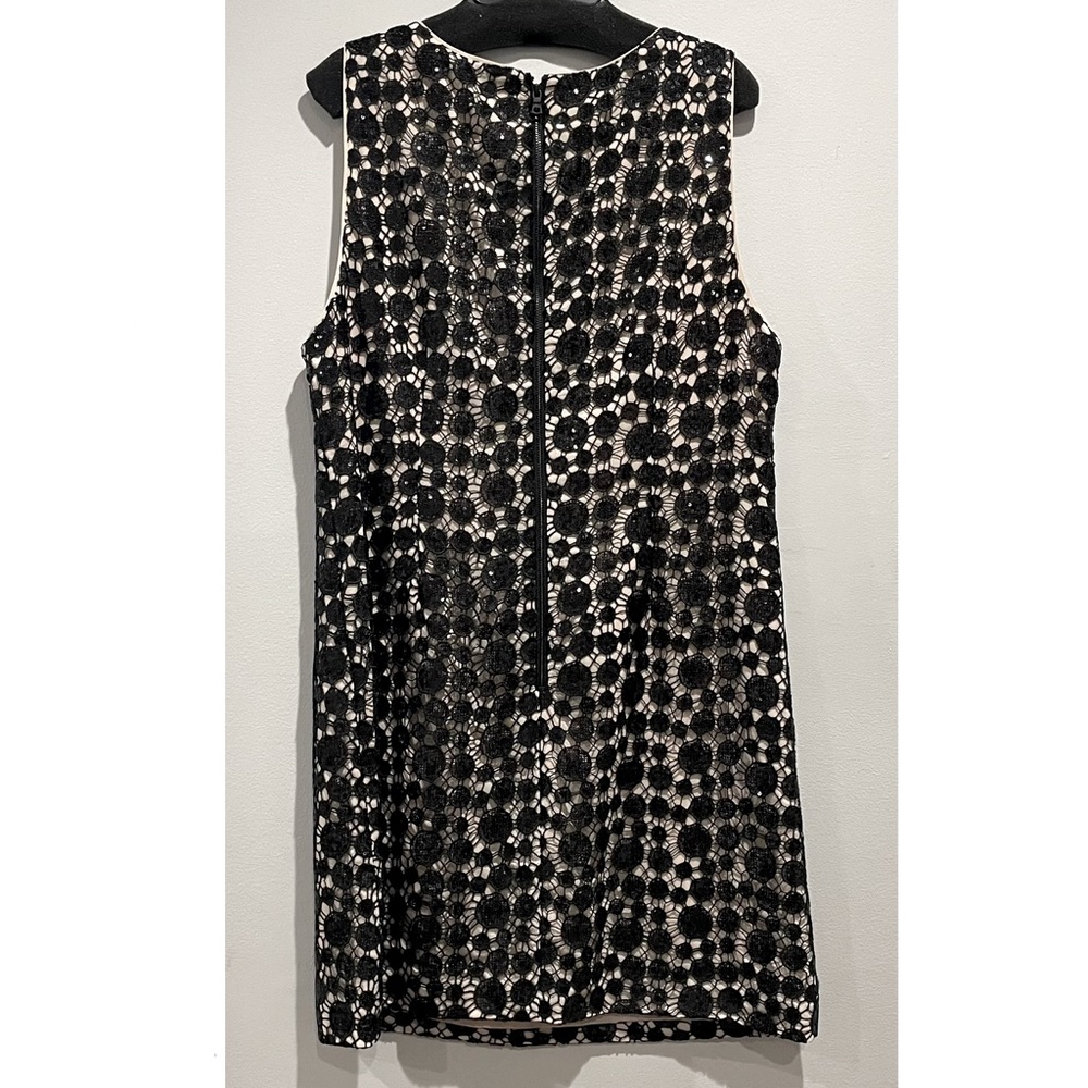 Alice + Olivia Black Sequin Patterned Mini Dress … - image 3